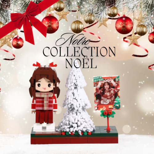 Figurine style Lego Personnalisé Noël – Couple, Famille ou Solo