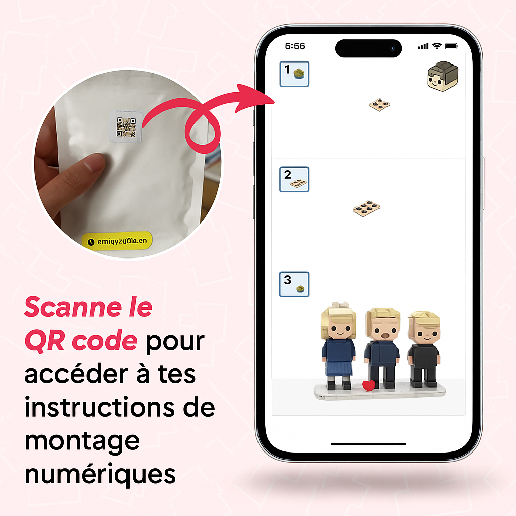 Créez votre figurine LEGO personnalisée – Couple ou Solo