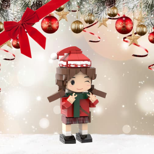 Figurine style Lego Personnalisé Noël – Couple, Famille ou Solo