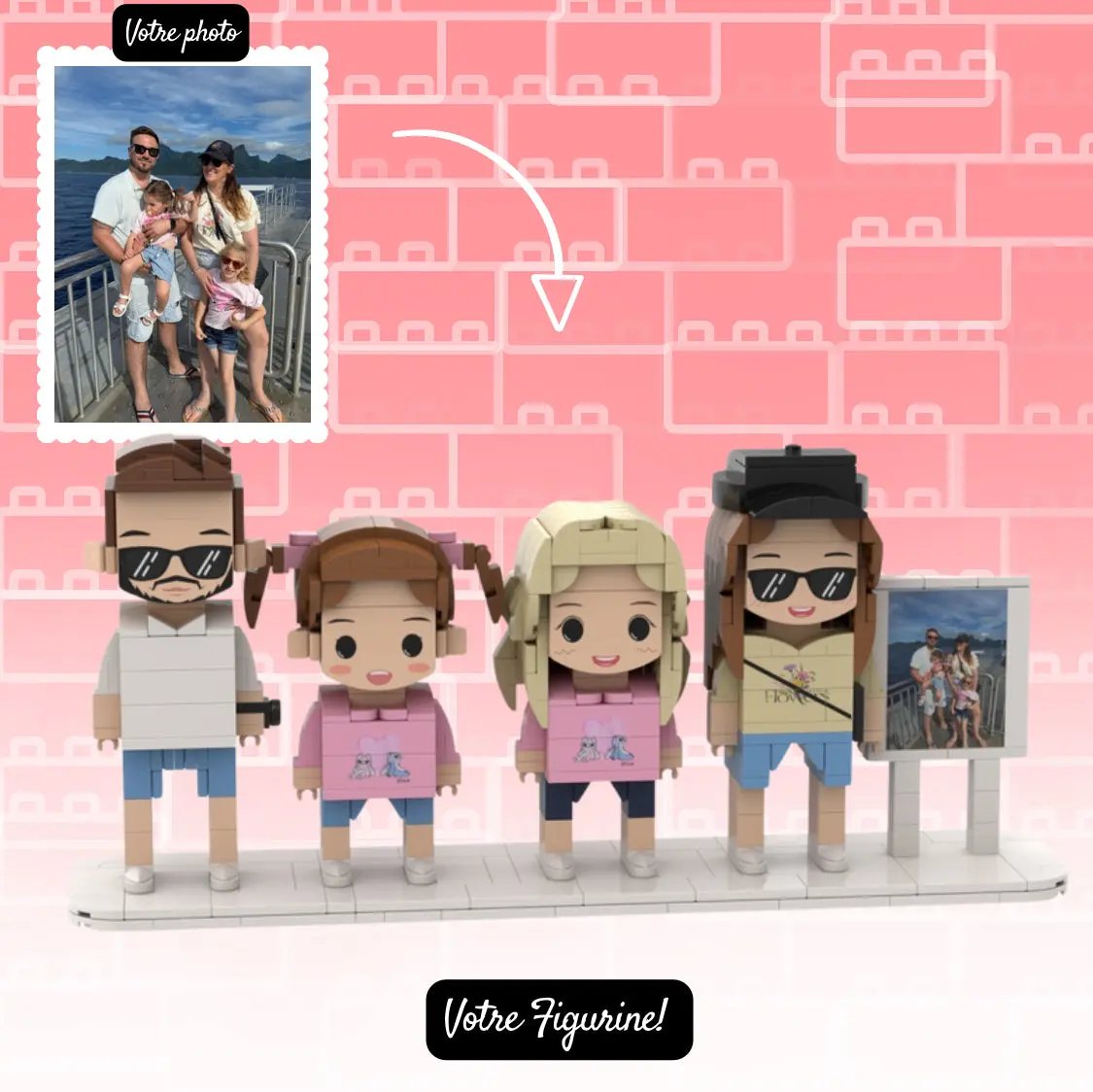 Créez votre famille en figurines LEGO personnalisées 👨‍👩‍👧‍👦 - Mon Lego