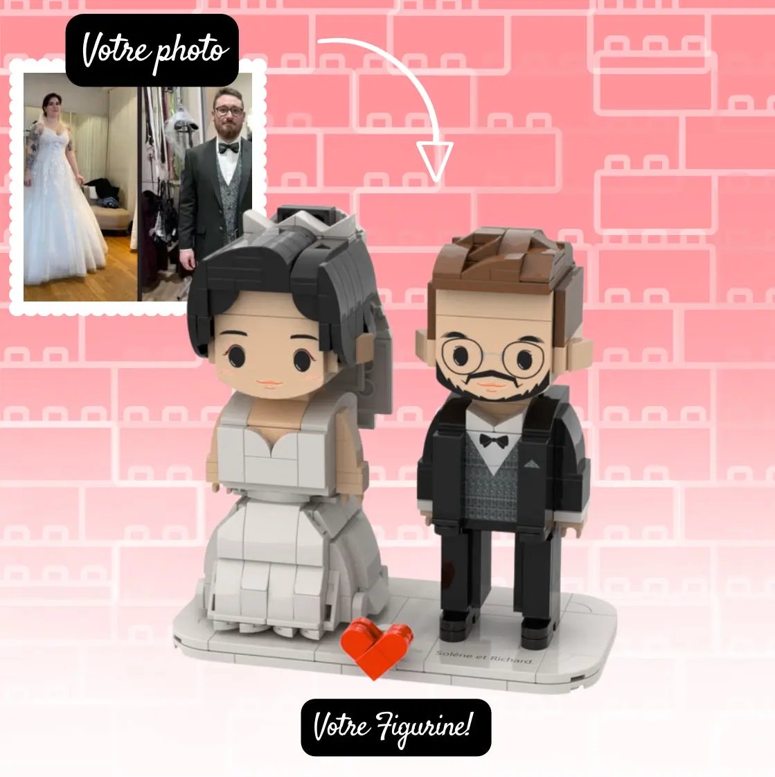 Créez votre figurine LEGO personnalisée – Couple ou Solo - Mon Lego