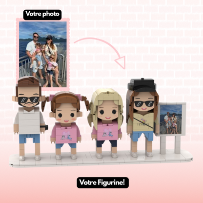 Figurines personnalisées style LEGO – Famille 👨‍👩‍👧‍👦 - Mon Lego