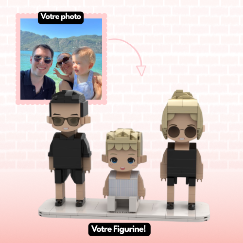 Figurines personnalisées style LEGO – Famille 👨‍👩‍👧‍👦 - Mon Lego