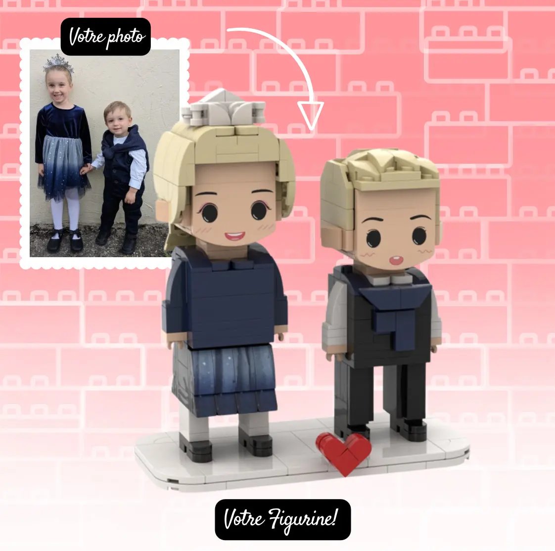 Créez votre figurine LEGO personnalisée – Couple ou Solo - Mon Lego